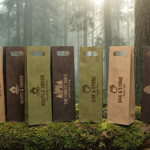 Bolsa de papel para botellas