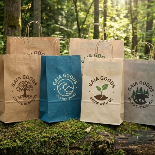 Bolsa de papel ecológica para restaurantes