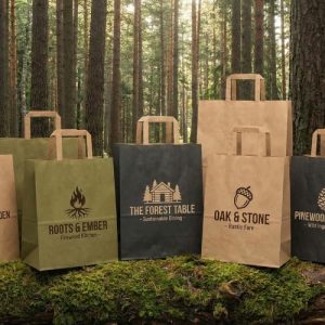 Bolsa de papel kraft para tiendas Bolsa de papel para tiendas